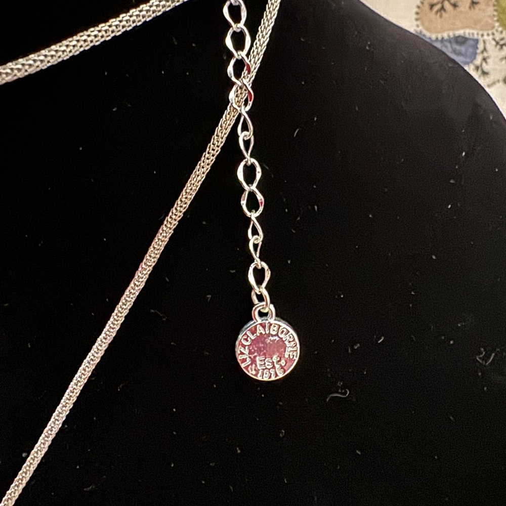 Liz Claiborne Silver Knot Pendant Necklace - Picture 5 of 6